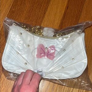 Disney White and Pink Bow Bag
